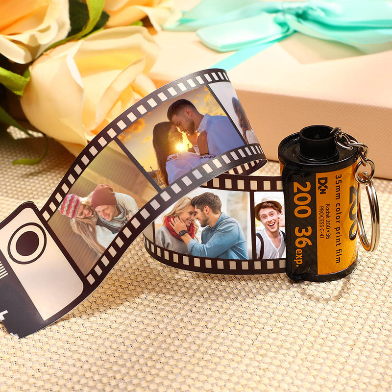 customized colorful camera roll keychain romantic gifts