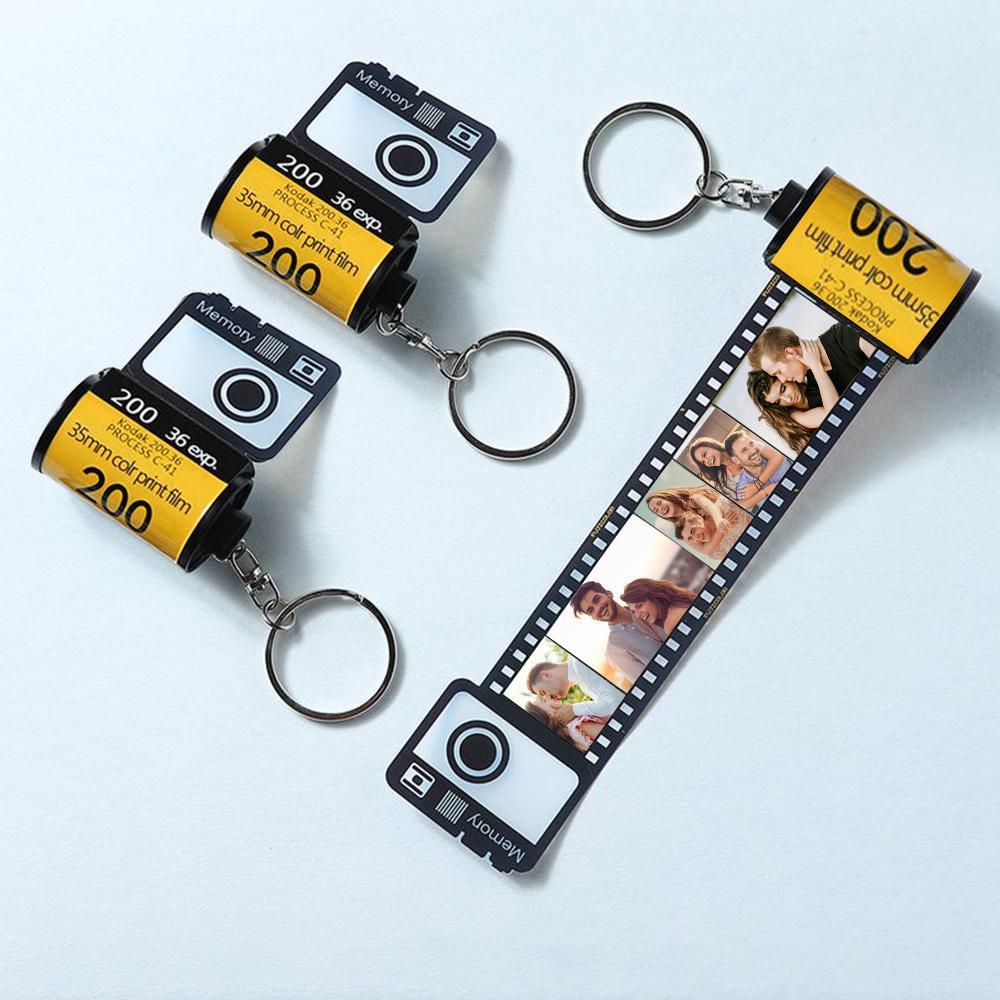 vintage lover custom camera film roll keychain gift for boyfriend