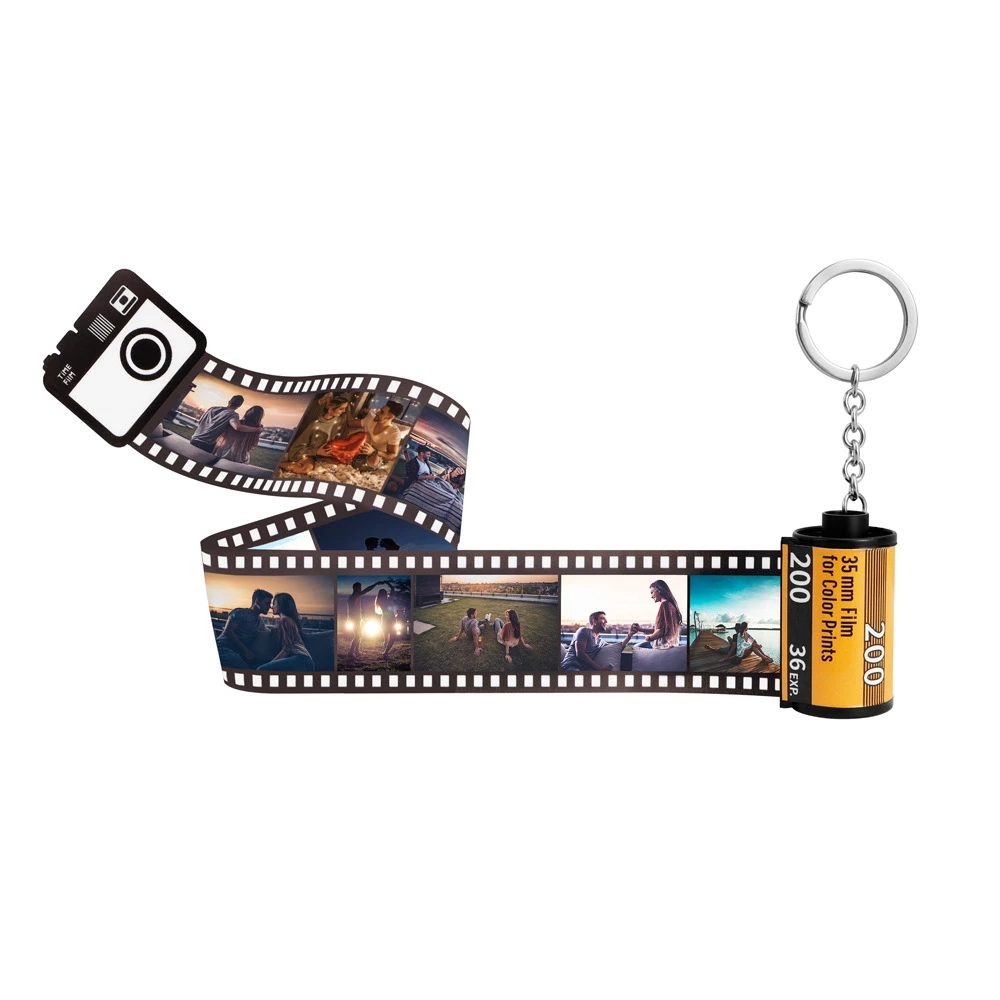 customized colorful camera roll keychain romantic gifts