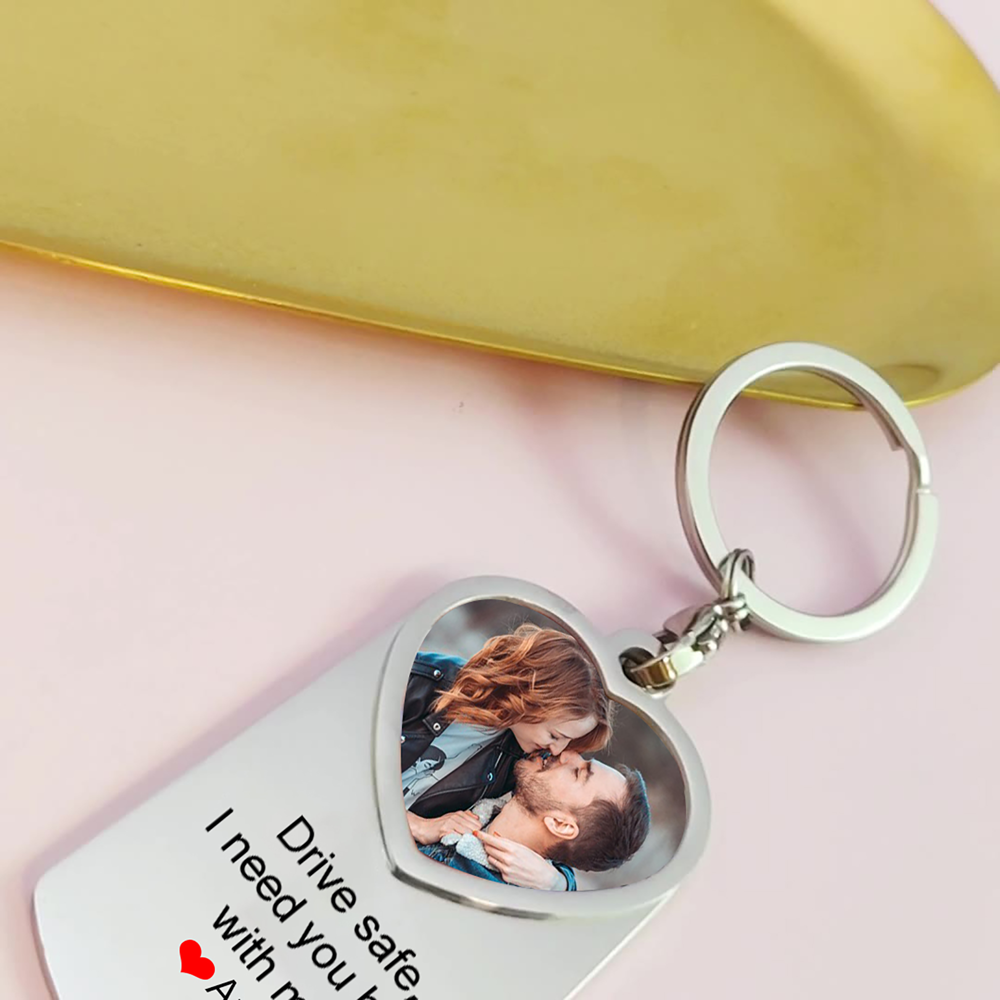 drive safe i need you personalized picture keychain for boy friend